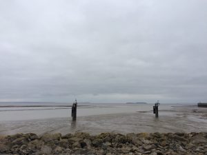 Long run along cardiff barrage