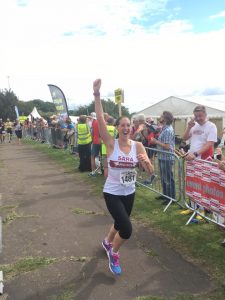 Severn Bridge Half Marathon finish