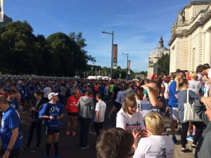 Runners meeting before the race