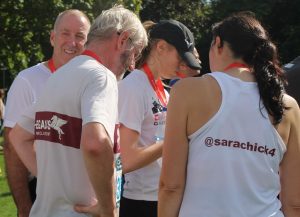 Chatting to fellow runners