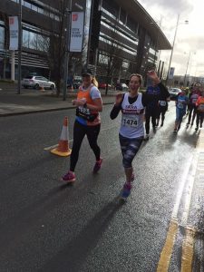 Running the Newport Half Marathon with Clare