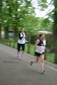 Sara was overtaken by runner