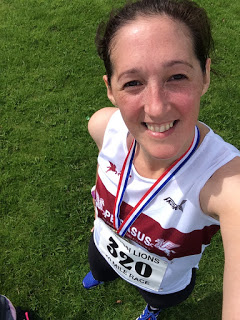 Brecon 10 Mile Road Race post-race selfie