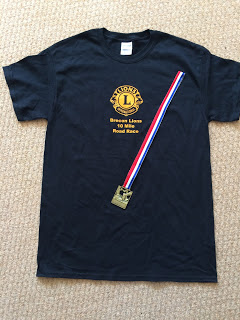 Brecon 10 Mile Road Race t-shirt and medal